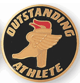Outstanding Athlete Medal Insert (Etched)