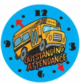 Outstanding Attendance Motivational Stickers