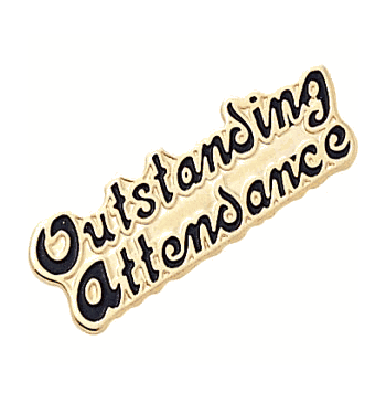 Outstanding Attendance Pins - Click to enlarge