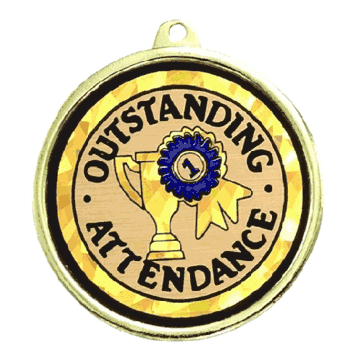 Outstanding Attendance Student Medals - Click to enlarge