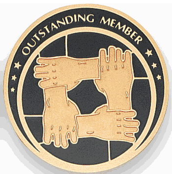 Outstanding Member Medal Insert (Etched, 518159) - Click to enlarge