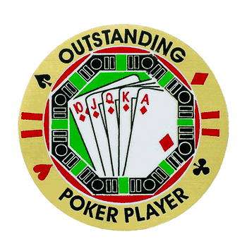 Outstanding Poker Player () Mylar Decal Medal Insert - Click to enlarge