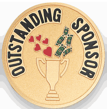 Outstanding Sponsor Medal Insert (Etched) - Click to enlarge