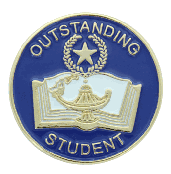 Outstanding Student Pin - 7/8" (BR Series) - Click to enlarge