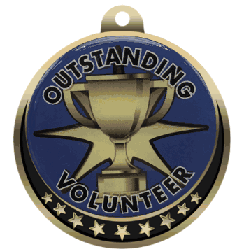 Outstanding Volunteer Insert Medal - Click to enlarge