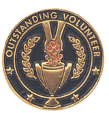 Volunteer Hours Lapel Pin Round