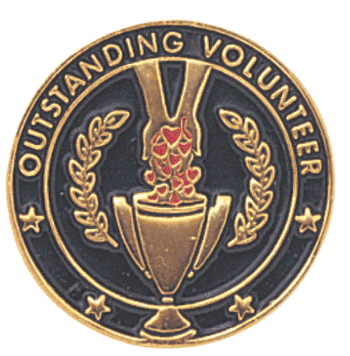 Outstanding Volunteer Pin - Click to enlarge