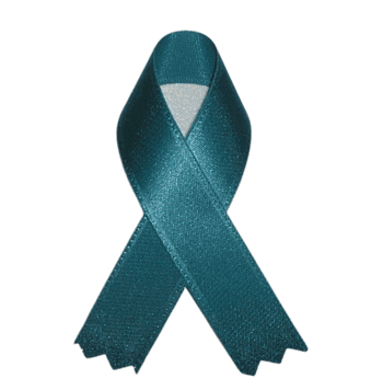 Ovarian Cancer Ribbons (Teal) - Click to enlarge