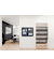 Ovation 3 Door Fabric Bulletin Board with Black Frame, 4'H x 6'W, Black - 4