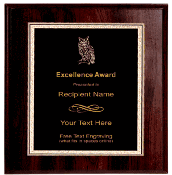 Owl Plaque - Click to enlarge