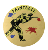 Paintball Mylar Decal Medal Insert