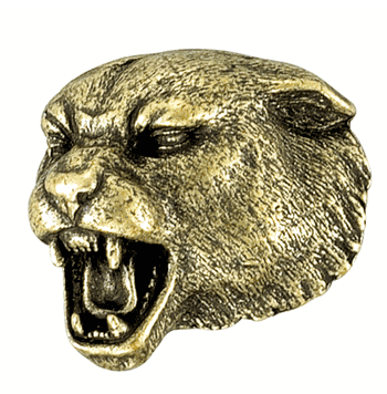 Panther Antique Brass Mascot Lapel Pins - Click to enlarge