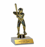 Participation Baseball Trophy with Marble Platform