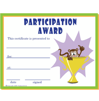 Participation Free Template - Click to enlarge