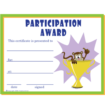 Participation Free Template - Click to enlarge