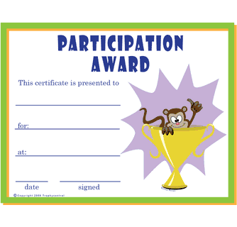 Free Participation Certificates Printable Participation Certificate