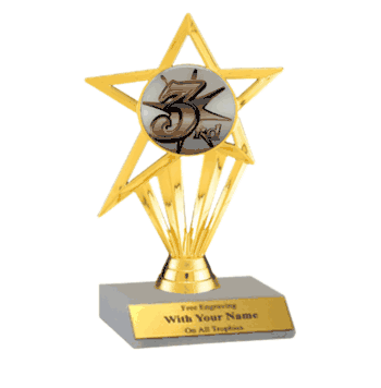 Participation Insert Trophy - 3rd Place - Click to enlarge