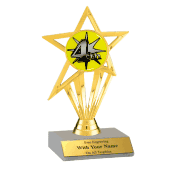 Participation Insert Trophy - 4th Place - Click to enlarge