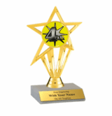 4th Place Participation Insert Trophy