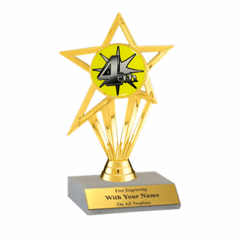 4th Place Participation Insert Trophy - Click to enlarge