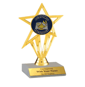 Participation Insert Trophy - Academic Lamp - Click to enlarge