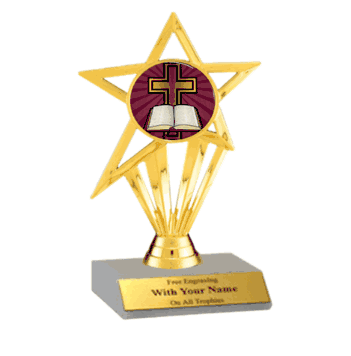 Participation Insert Trophy - Cross - Click to enlarge