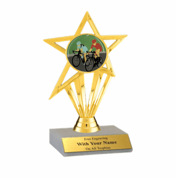 Cycling Participation Insert Trophy - Click to enlarge