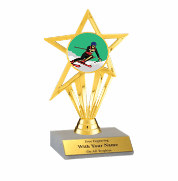Downhill Skiing Participation Insert Trophy - Click to enlarge