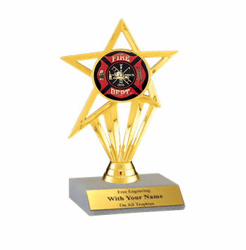 Fire Department Participation Insert Trophy - Click to enlarge
