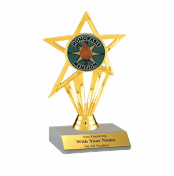 Honorable Mention Participation Insert Trophy - Click to enlarge