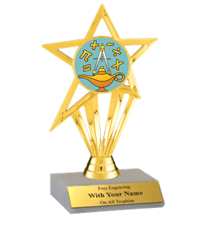 Math Participation Insert Trophy | Math Trophies | TrophyCentral