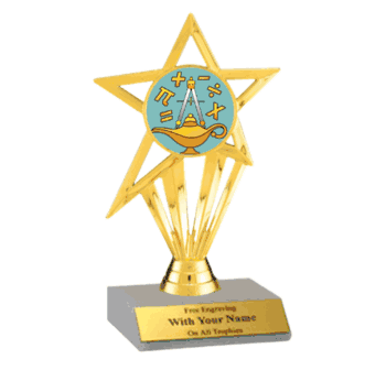 Participation Insert Trophy - Math - Click to enlarge