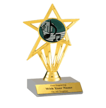 Participation Insert Trophy - Music - Click to enlarge