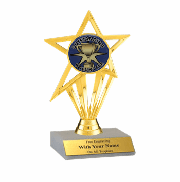 Outstanding Volunteer Participation Insert Trophy - Click to enlarge