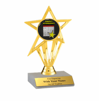 Perfect Attendance Participation Insert Trophy - Click to enlarge
