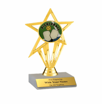 Pickleball Participation Insert Trophy - Click to enlarge