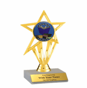 Reading Participation Insert Trophy - Click to enlarge