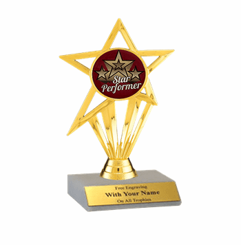 Participation Insert Trophy - Star Performer - Click to enlarge