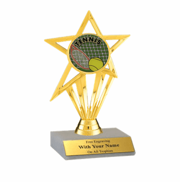 Tennis Participation Insert Trophy - Click to enlarge