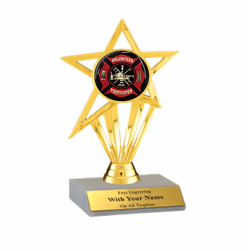 Volunteer Firefighter Participation Insert Trophy - Click to enlarge