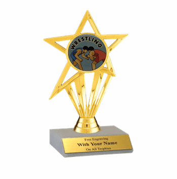 Wrestling Participation Insert Trophy - Click to enlarge