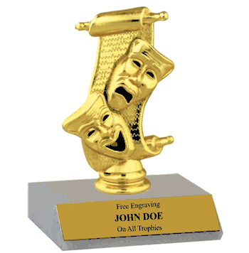 Drama Participation Trophy - Marble Base - Click to enlarge