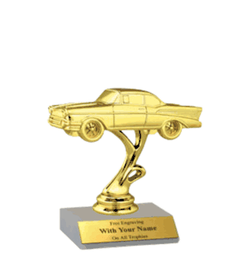 Participation Trophies with Marble Base - Car Show, 57 Chevy - Click to enlarge