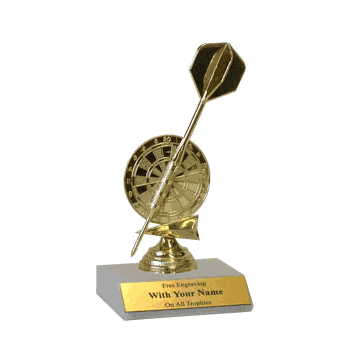 Participation Trophies with Marble Base - Darts - Click to enlarge