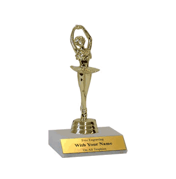 Ballet Participation Trophy - Marble Base - Click to enlarge