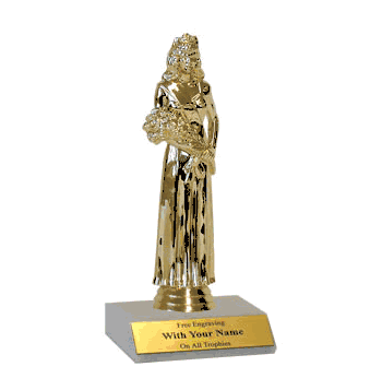 Participation Trophies with Marble Platform - Beauty Queen - Click to enlarge