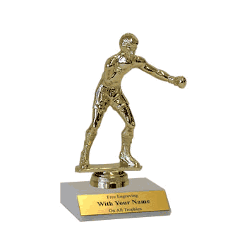 Participation Trophies with Marble Platform - Boxing - Click to enlarge