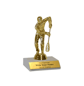 Broomball Participation Trophy - Marble Base - Click to enlarge