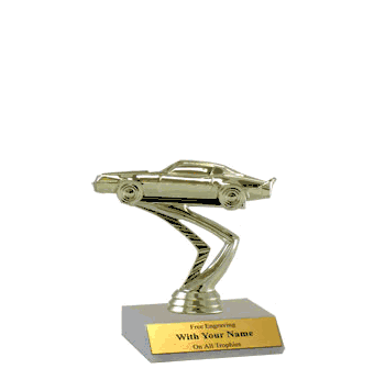 Participation Trophies with Marble Platform - Car Show, Camaro - Click to enlarge