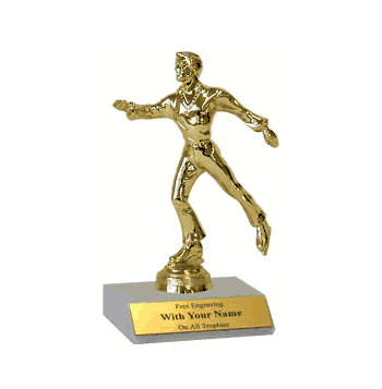 Participation Trophies with Marble Platform - Figure Skating - Click to enlarge